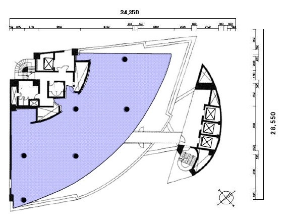 新南大井ビル14F 間取り図