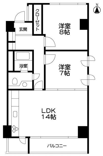 S.COURT(エスコート)403 間取り図