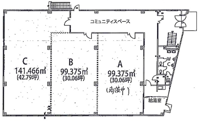 第1野萩ビルC 間取り図