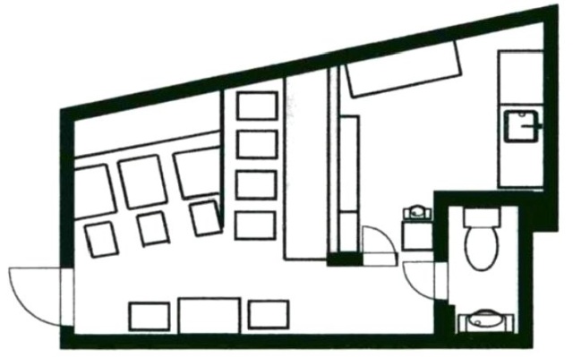 ラヴィサンド白樺ビル1F 間取り図