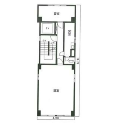 甲州屋ビル1F 間取り図