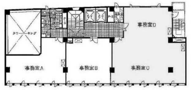 ビジネスヴィップ渋谷・道玄坂坂本ビルCD 間取り図