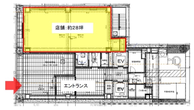 SーGATE FIT八丁堀1F 間取り図
