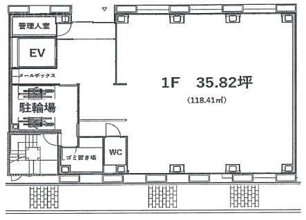 LINE VIEW 京橋1F 間取り図