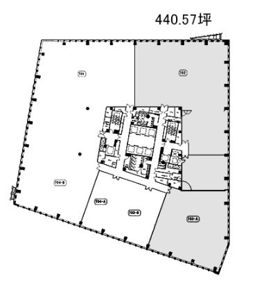 二番町センタービル7F 間取り図