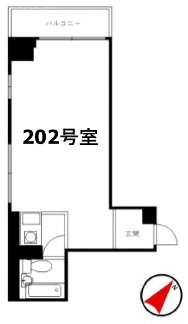 朝日飯田橋マンション202 間取り図