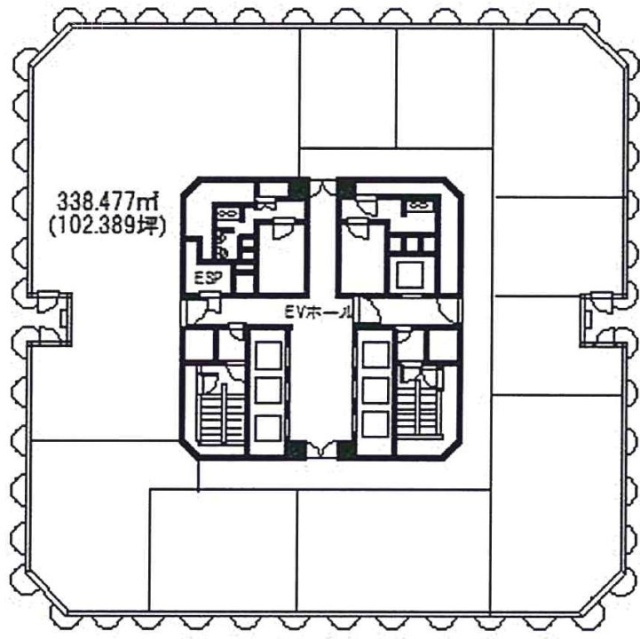 横浜天理ビル20F-1 間取り図