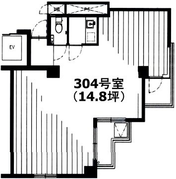 第20スカイビル304 間取り図