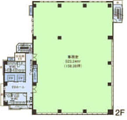 HF青葉台ビル2F 間取り図