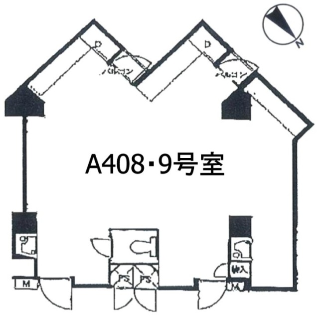 VILLA MODERNA(ビラ・モデルナ)A408・409 間取り図