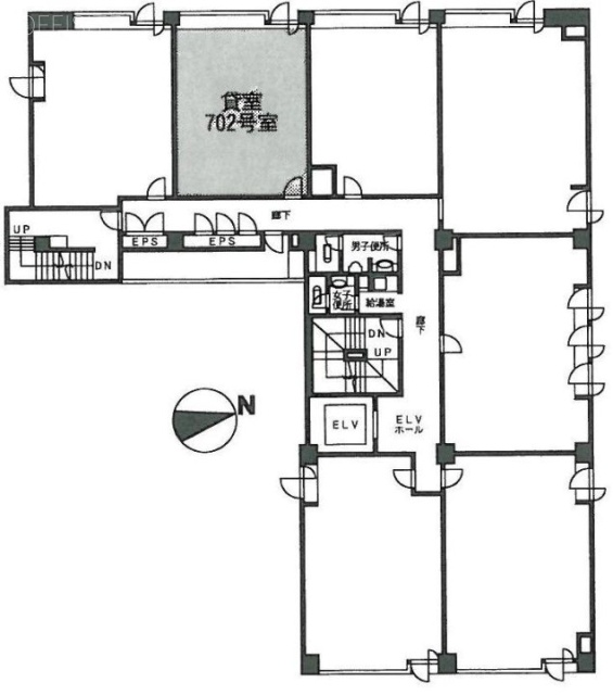 愛宕山弁護士ビル7F 間取り図