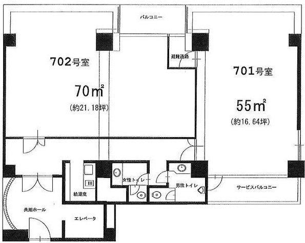 MAX-1ビル701 間取り図