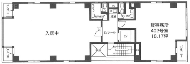 USビル401 間取り図
