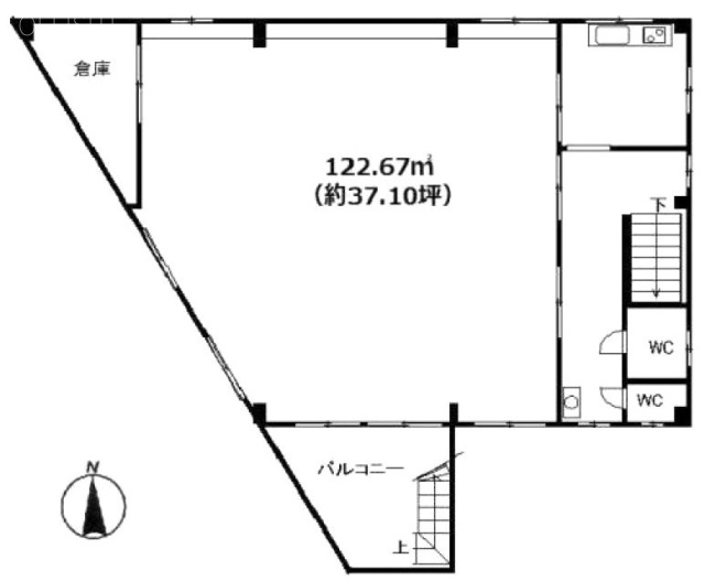 酒販会館ビル2F 間取り図