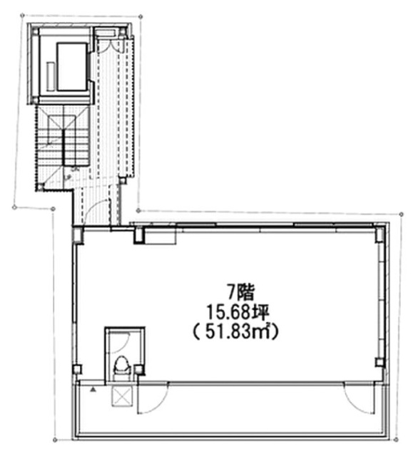 吉祥寺公園通りビル7F 間取り図