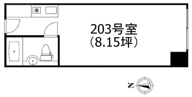 藤和芝コープ203 間取り図