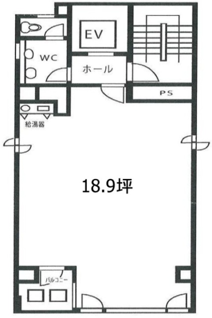S&Uビル4F 間取り図