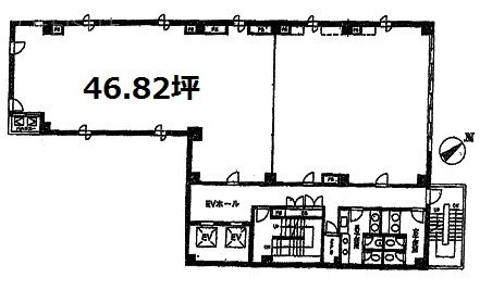 川崎三恵ビル8F 間取り図