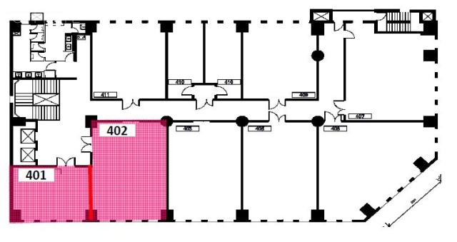 リスト関内ビル401 間取り図