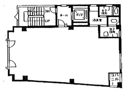 坂詰ビル5F 間取り図