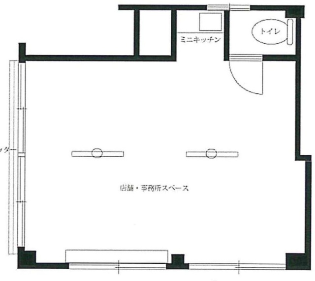 コーポ岡田ビル1F 間取り図