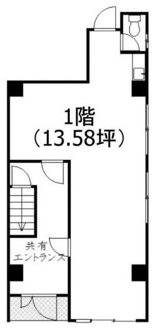 ビーバーズ高田馬場ビル1F 間取り図