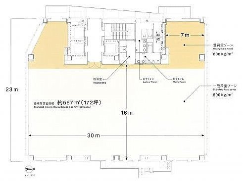 赤坂榎坂ビル9F 間取り図