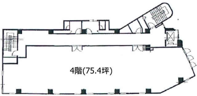 タイガープラザⅡビル4F 間取り図