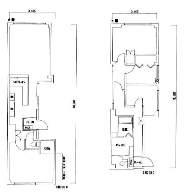 NHIビル3F～4F 間取り図