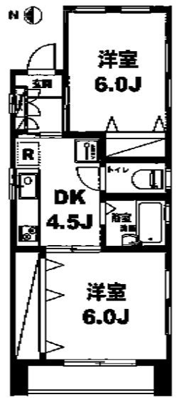 月村マンションNo24401 間取り図