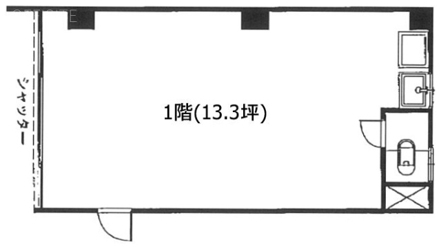中野ビル1F 間取り図
