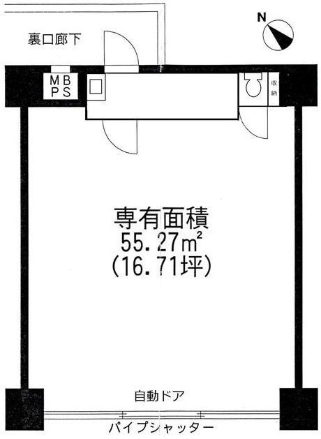 王子ローヤルコーポビル1F 間取り図