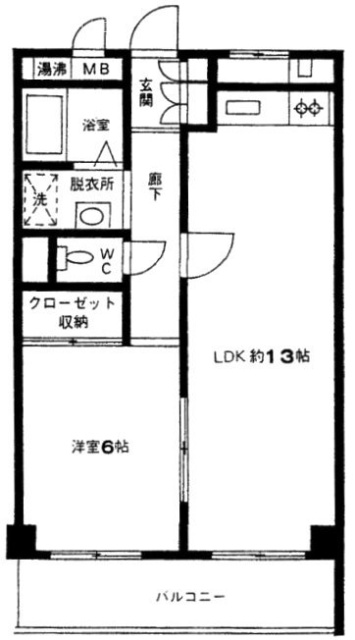 ベルコリーヌ206 間取り図