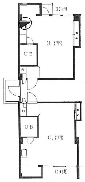175番館本館305 間取り図