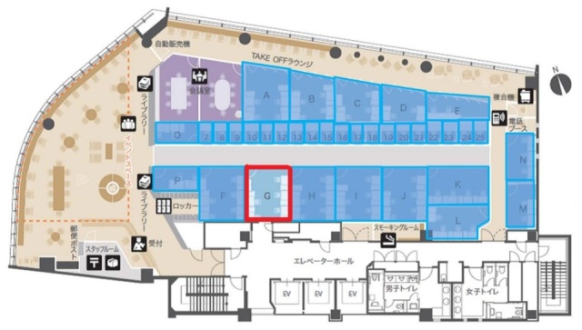 ビジネスエアポート青山(スプライン青山東急4・6階)G 間取り図