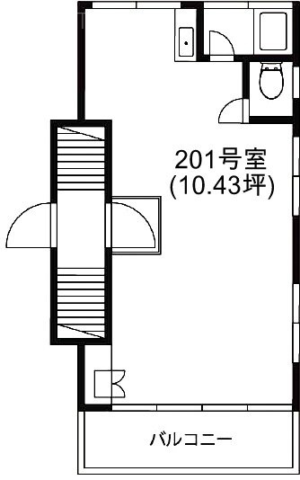 神宮前マンション201 間取り図