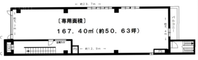 金子ビル2F 間取り図