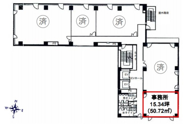 COI国立ビルB-2 間取り図