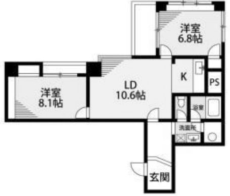 半蔵門ハウス5F 間取り図