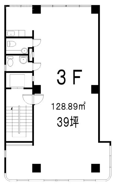 ユンズビル3F 間取り図