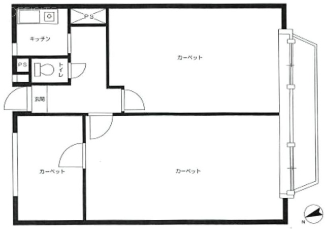 山手マンション803 間取り図