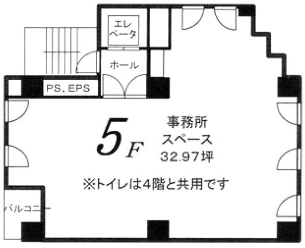 プライムホリグチビル5F 間取り図