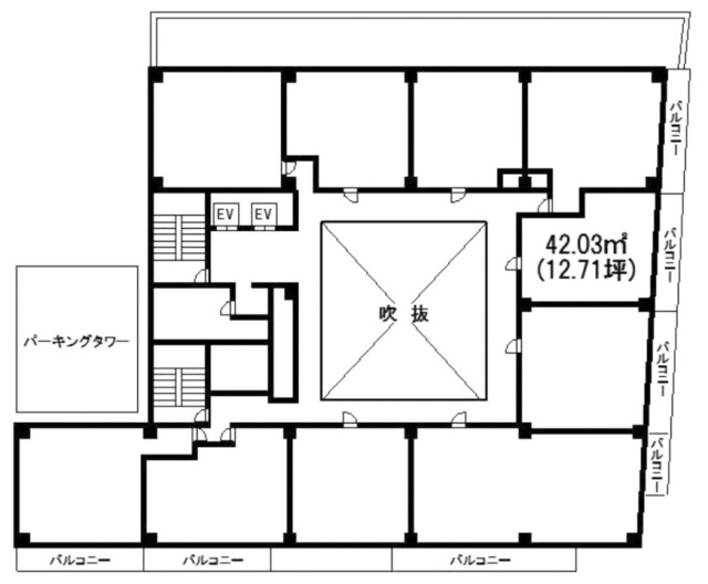 TK関内プラザ705 間取り図