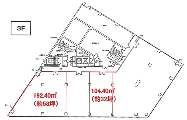 日本生命八王子ビル3F 間取り図