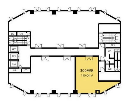 ルリエ本厚木306 間取り図