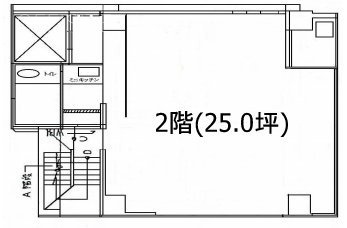 不動商事本社ビル2F 間取り図