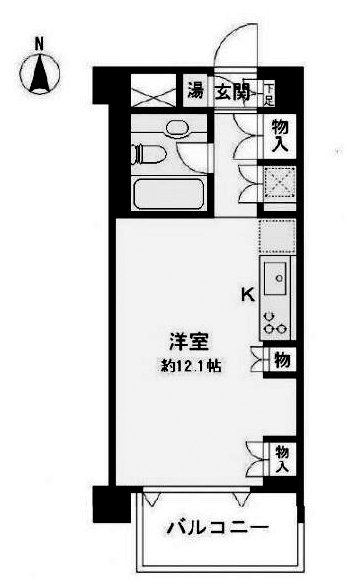 ベルメゾン芝602 間取り図