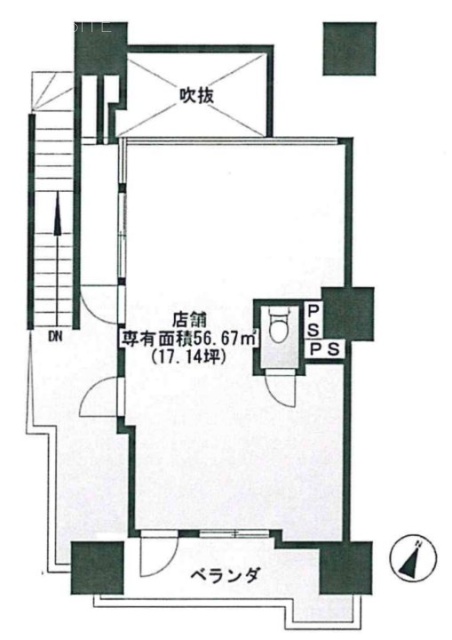 朝日マンション南小岩ビル201 間取り図