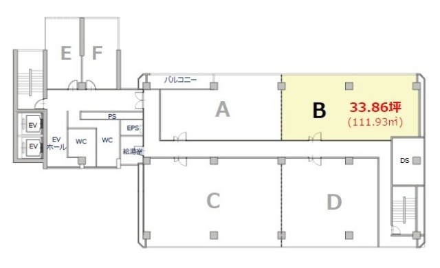 イマス西新宿第1ビルB 間取り図