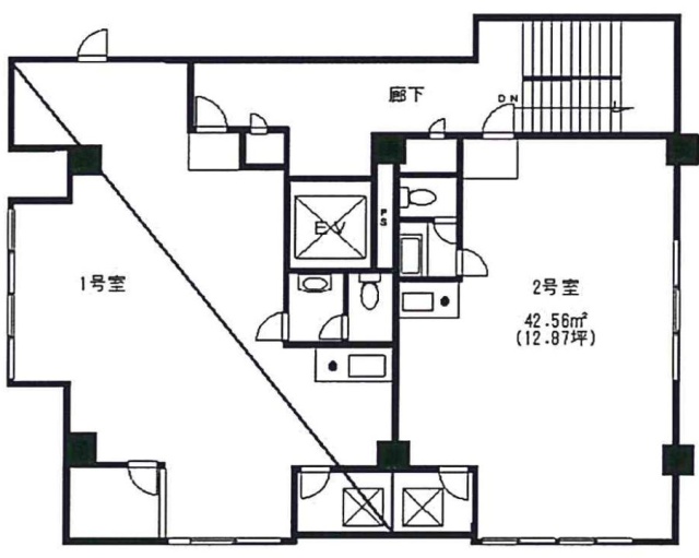 インテンション横浜ビル602 間取り図